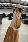 Mutedance 24 Spring/Summer Layered Dress MD-MD24SS81-OLD old gold PM136